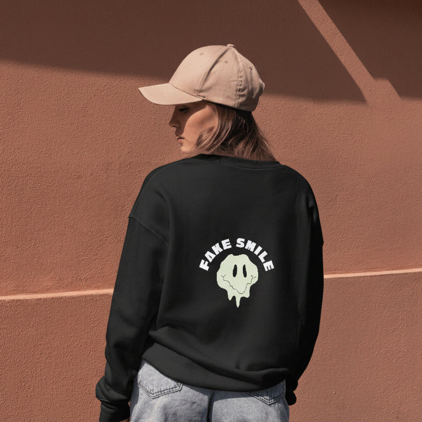 Unisex Sweat-shirt Fake smile