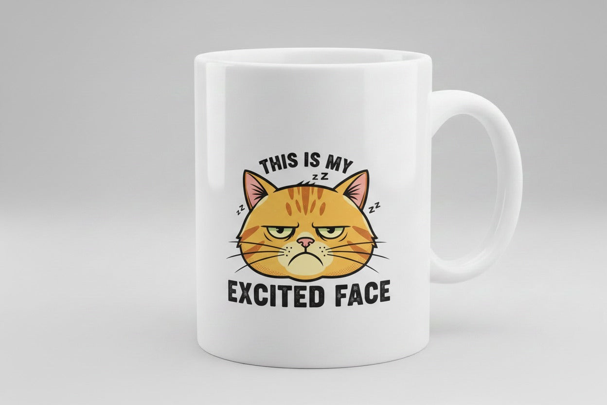 this is my excited Mug face
