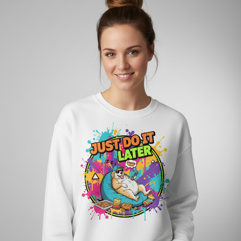 Sweat shirt Just do it later