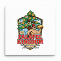 Square Fridge Magnet Badge falafel
