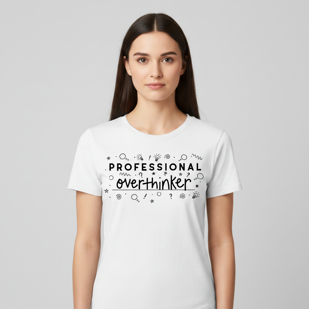 unisex tshirt professional overthinking